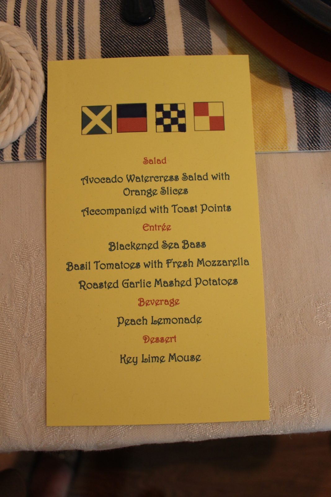 2021 Table Setting Competition Results